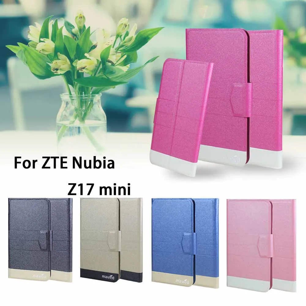5 видов цветов супер! Чехол для телефона ZTE Nubia Z17 mini кожаный чехол Модный Роскошный