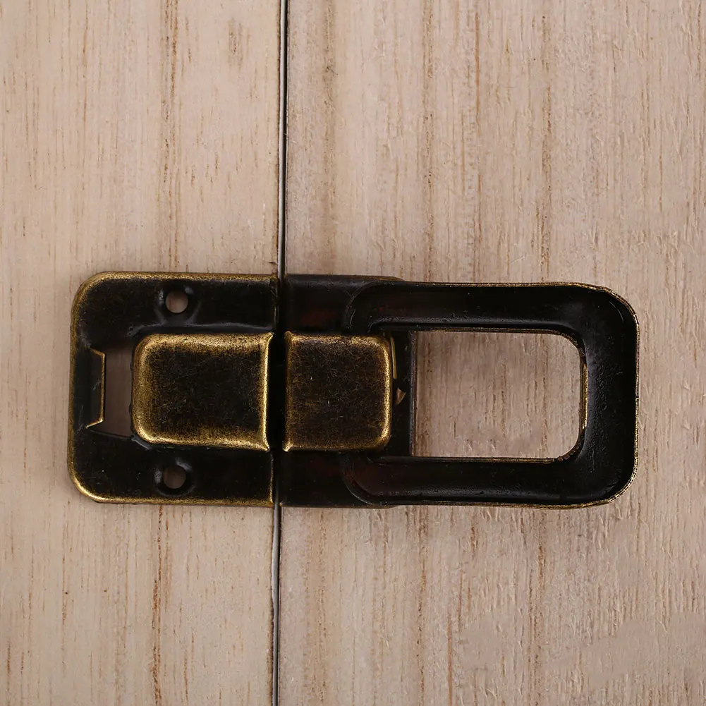 

Decorative Metal Hasp Rivet Jewelry/Wine Box Wooden Case Lock Catch Buckle Latch