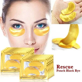 

1PCS Gold Collagen 24k Gold Serum for Eyes Eye Patches Dark Circle Puffiness Anti-Aging Wrinkle Collagen Eye Mask Eyes Pad TSLM1
