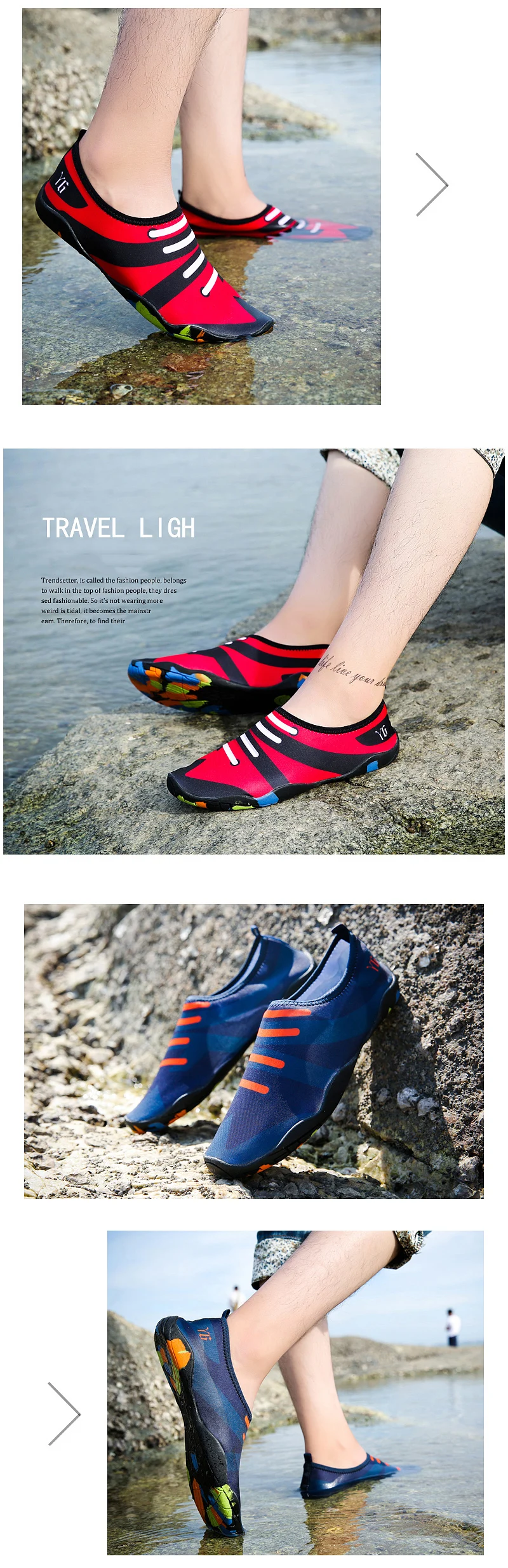 Новинка года; Летняя обувь; мужская женская обувь для плавания; пляжные сандалии; шлепанцы; полосатые разноцветные дышащие быстросохнущие туфли для серфинга