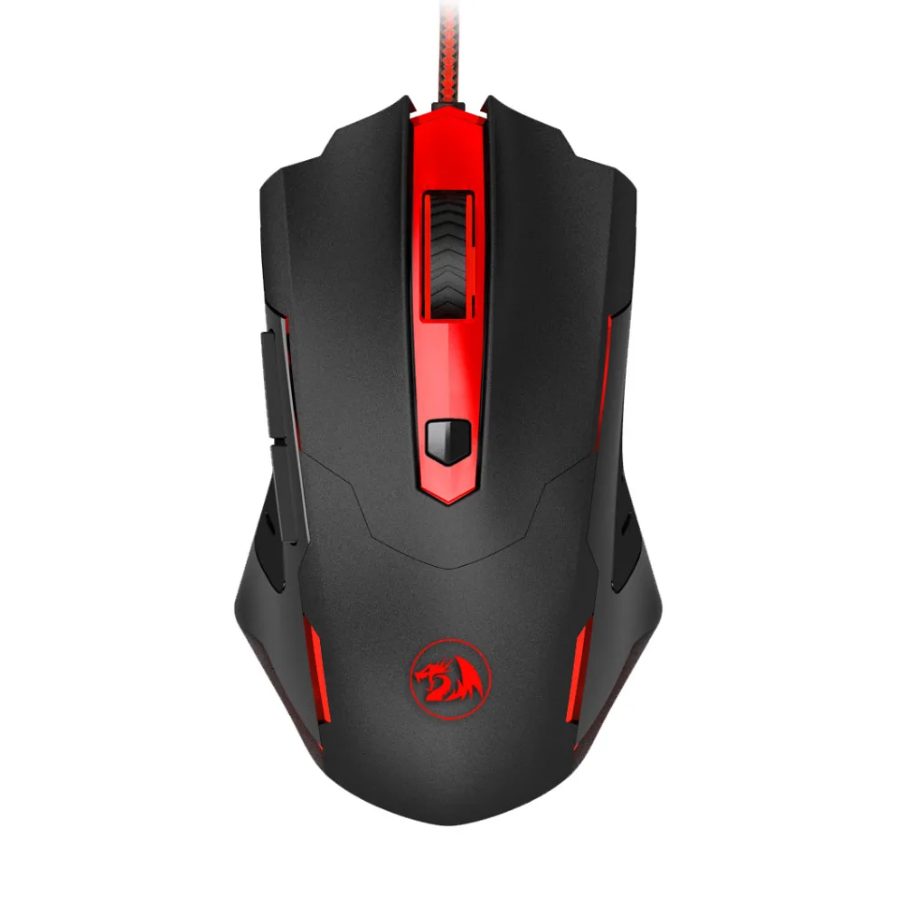 Botões de Alta Mouse para Computador Usb com Fio Redragon Gaming Mouse Ergonômico 7200 Dpi Led Retroiluminado 6 Precisão Gamer Portátil M705 - Imagem 2