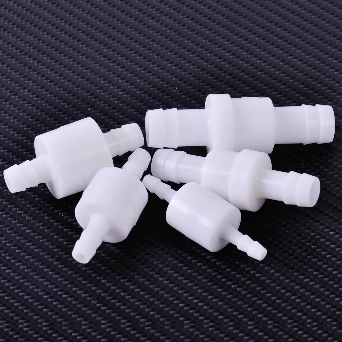 

DWCX White One Way Inline Check Valve Non-return 4 6 8 10 12mm Available for Fuel Gas Liquid Water Petrol Diesel Fuel