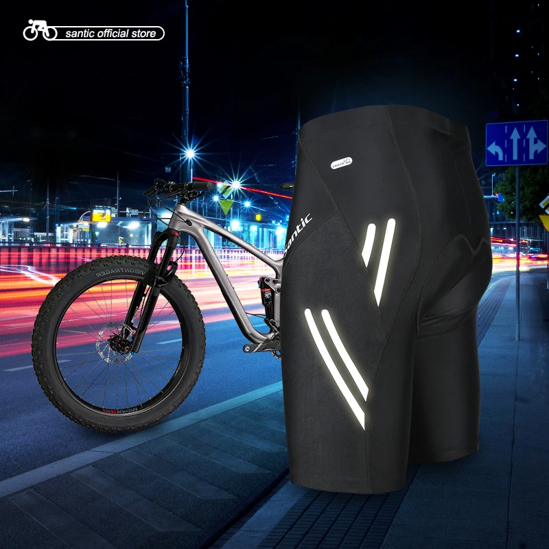 comprar Homens Santic Ciclismo Shorts Acolchoados Coolmax SANTIC R FEEL 4D Pad À Prova de Choque Anti pilling AIRFREE SANTIC Ciclismo Equitação Shorts KS007