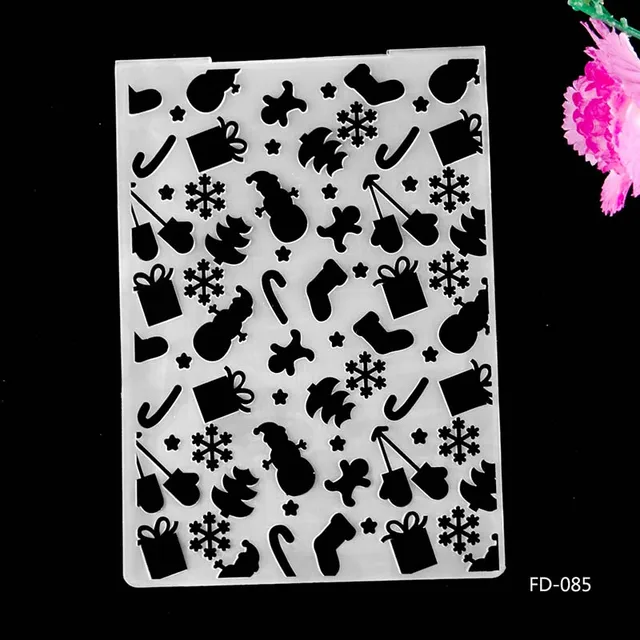 Kinds of Embossing Folders Plastic Scrapbooking For DIY Scrapbook Album Card Decorating Tool Crafts Card Paper Making Decoratio fd085