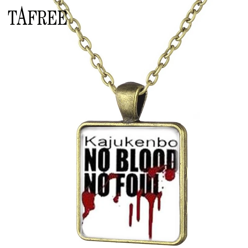 TAFREE, винтажное ожерелье с квадратными подвесками, ожерелье с подвеской, бронзовая цепочка, женское ювелирное изделие, QF90 - Окраска металла: QF96
