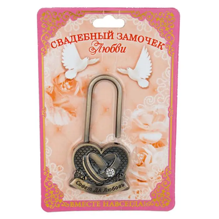 Купить свадебный замок со стразами. свадебный замок. винтажные ...