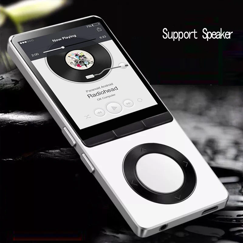 

2019 MP4 Player With Speaker Metal hifi MP3 music player Support fm radio eBook Portable hi fi player support usb,mini sd card