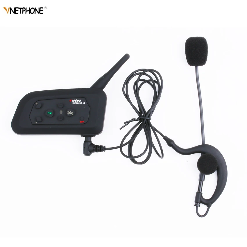

VNETPHONE V4C Referee Headset Intercom 1200m Bluetooth Communicator 1200m FM Radio GPS Waterproof for Soccer Referees Interphone