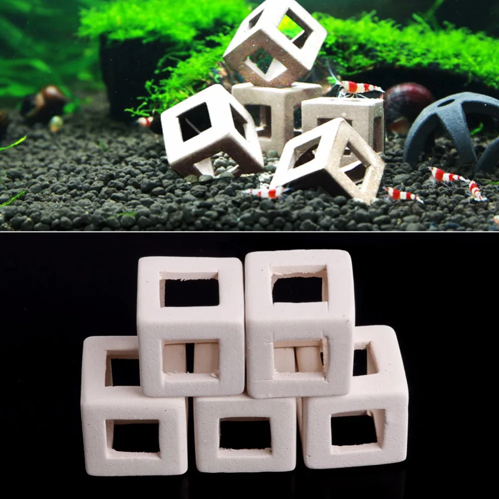 

1PC Aquarium Fish Tank Shrimp Small Fish Ceramic Home Shelter Cave Breeding New C42