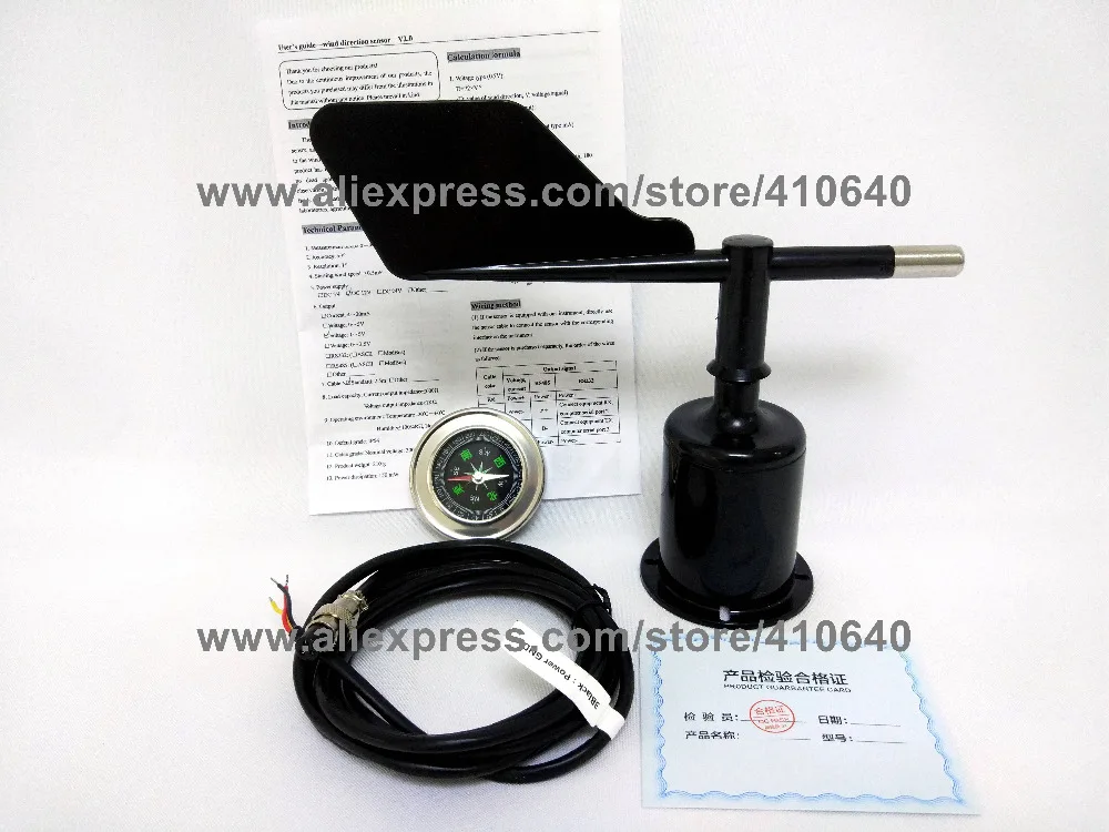 Wind Direction Sensor PLUS Wind Speed Sensor RS485 RS232 4 to 20 mA 0-5V Multiple Power Supply And Outputs Available