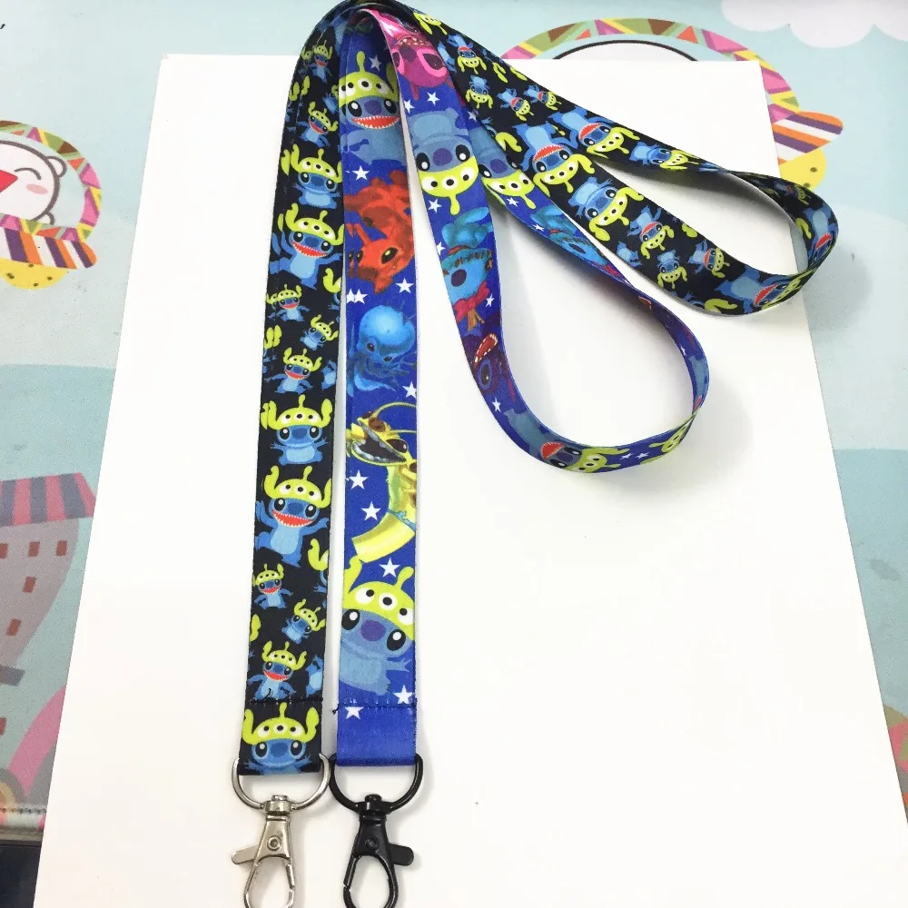 Aliexpress.com : Buy 2 pcs per lot Stitch key lanyard ID ...