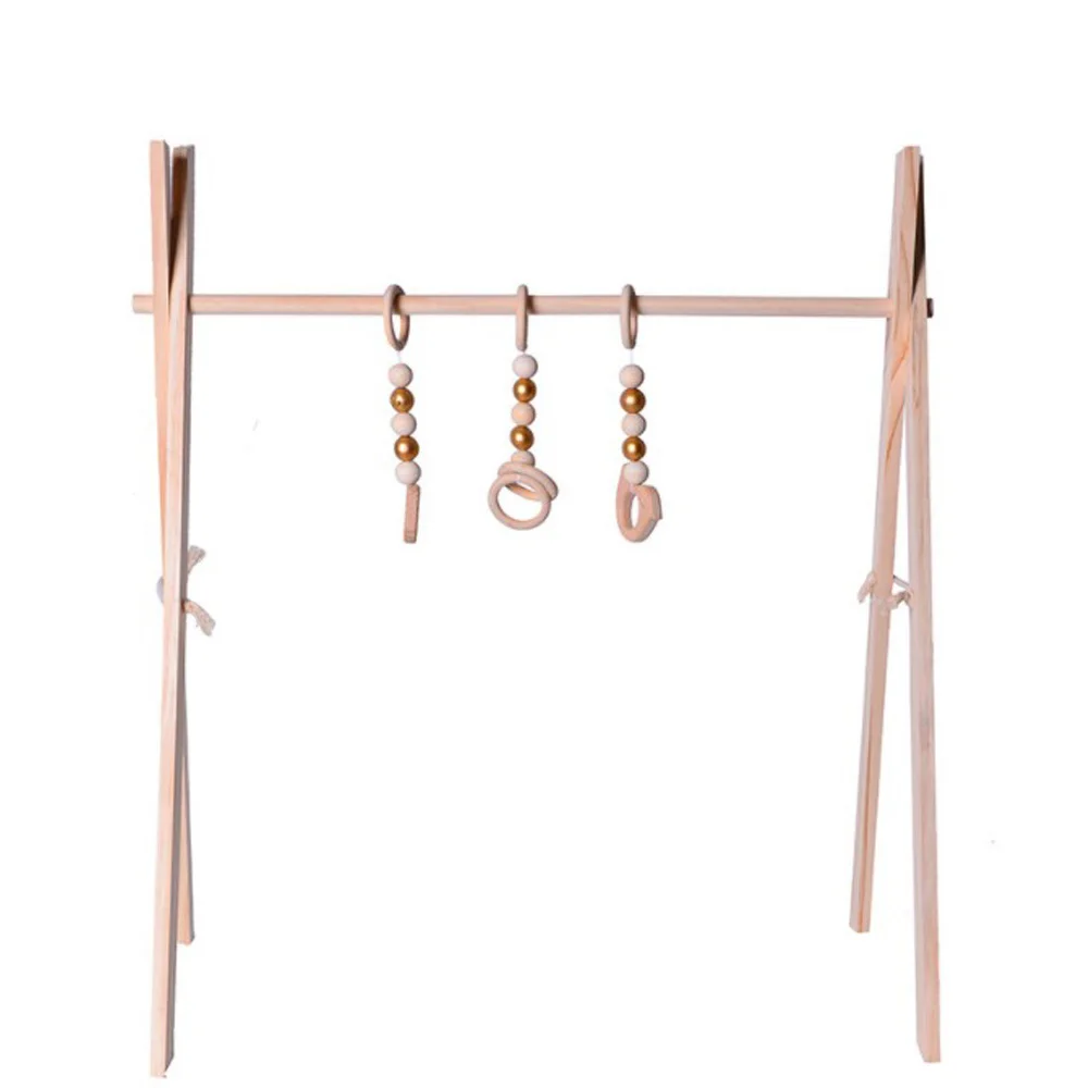 Sensorial do Berçário do Bebê Roupa da Criança Rack de Moldura de Madeira Decoração do Quarto Estilo Nórdico Ginásio Jogo Madeira Anel-pull Brinquedo Quarto Infantil Presente Crianças 8 Sensorial Do Berçário Do Bebê Quarto Infantil