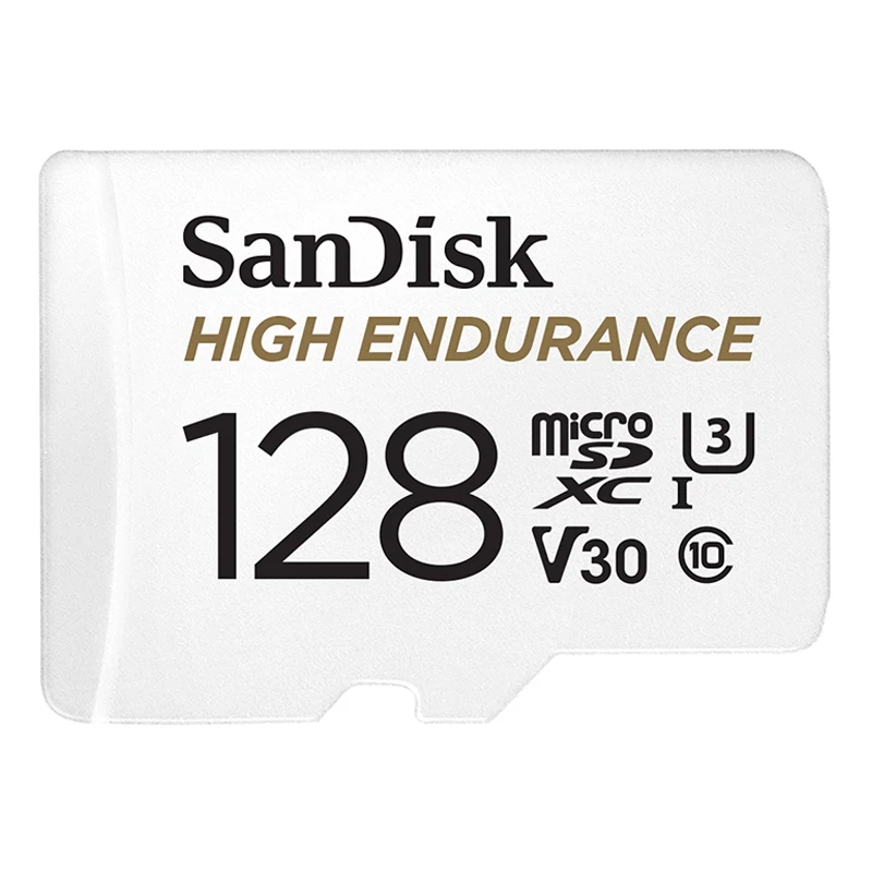 Карта памяти SanDisk microSD высокой выдержки 32 Гб U1 до 100 МБ/с./с 32 Гб 64 Гб 128 Гб Видео высокая скорость класс 10 U3 V30 Full HD 4K