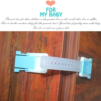 

Adjustable Flexible Baby Multifunctional Safety Buckle Attach to Cabinet Safety Kids Safety Plastic Lock For Child