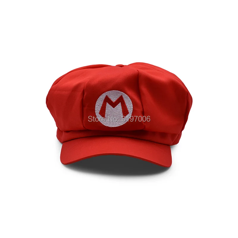 New  5 Colours Anime Super Mario Hat Cap Luigi Wario Waluigi Bros Cosplay Baseball Costume Cartoon Hats 