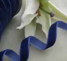 10Y 3/8 ” Velet Ribbon Craft / boda / del partido azul oscuro R0007