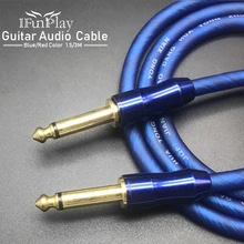 Высокое качество 6,35 мм стерео разъем для двойной 1/" 6,35 мм моно разъем аудио сплиттер кабель для усилителя Violao 1 м/3 м гитарные части