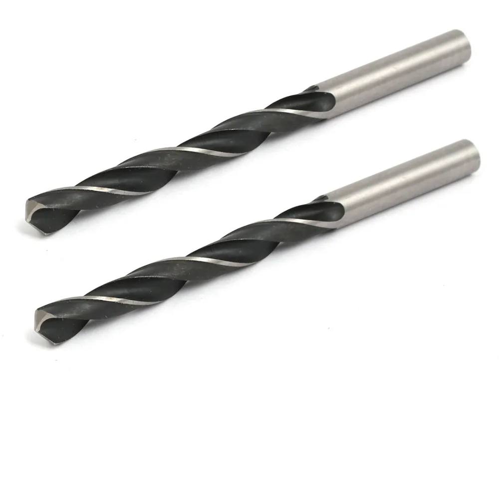 

UXCELL New Arrival 2pcs 6.5-8.5mm HSS 9341 Straight Round Shank Spiral Twist Drill Bit for Electric Drilling Machine Tools