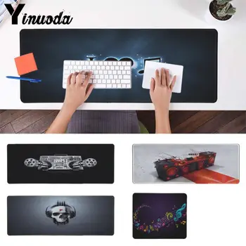 

Yinuoda Vintage Cool I love Colorful Music Laptop Computer Mousepad Free Shipping Large Mouse Pad Keyboards Mat