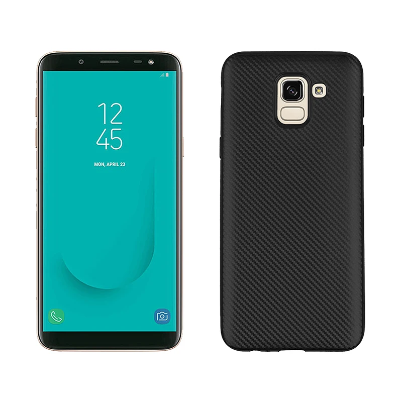 carbon fiber silicone cases samsung galaxy j6 2018 (9)