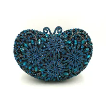 Женская Вечерняя Сумка клатчи со стразами роскошные аксессуары сумка Свадебная вечеринка милые кошельки Хризантема хрустальные кошельки