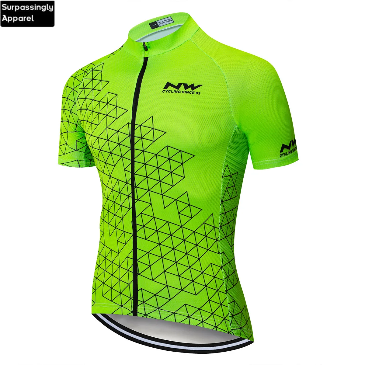 

2019 UCI TEAM Fluo Green NW Cycling Jersey Summer Ropa Ciclismo MTB Mens Summer Quick-dry Pro Bike Clothing Tops Maillot Shirts