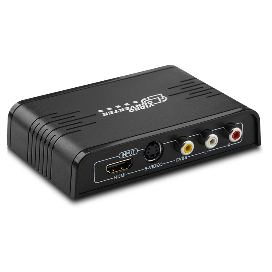 Композитный 3 RCA видео CVBS S-video в HDMI конвертер S-video R/L аудио в HDMI 720 P/1080 P HD Upscaler DVD CD HDTV