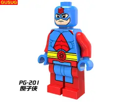 Gusug 40 шт. PG201 Super Heroes Atom коллекция строительные блоки кирпичи Best Детский подарок игрушки