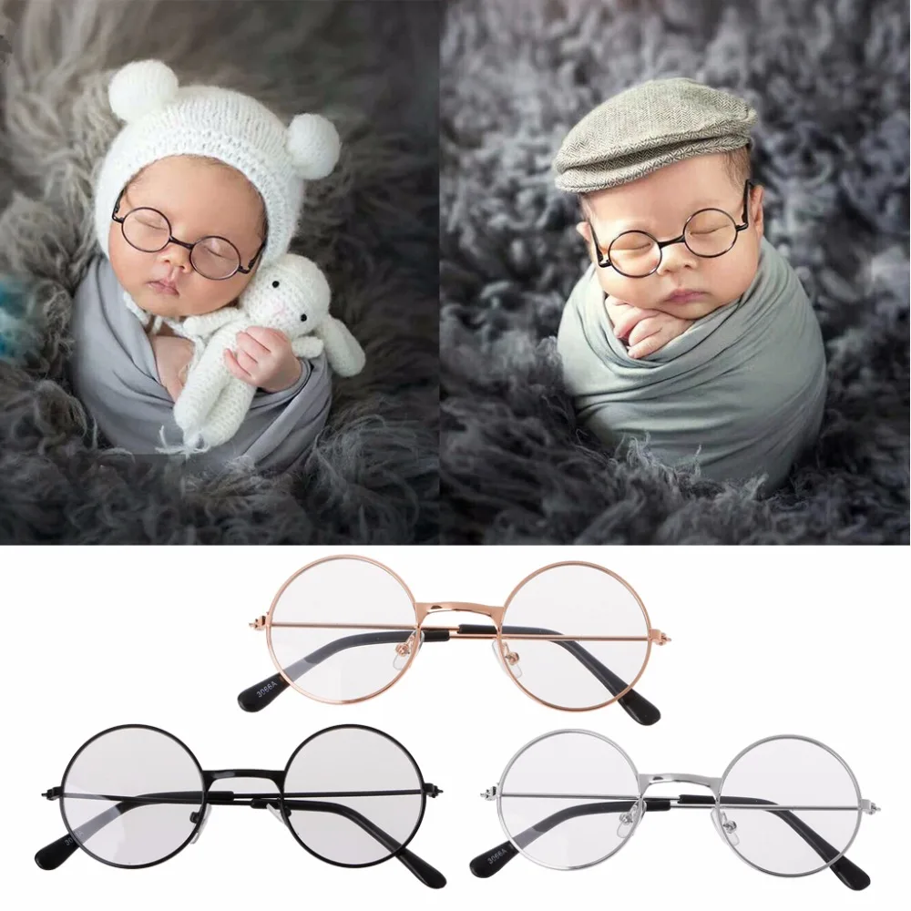 Одежда для новорожденных аксессуары девочек и мальчиков плоские очки фотографии реквизит джентльмен студия стрелять