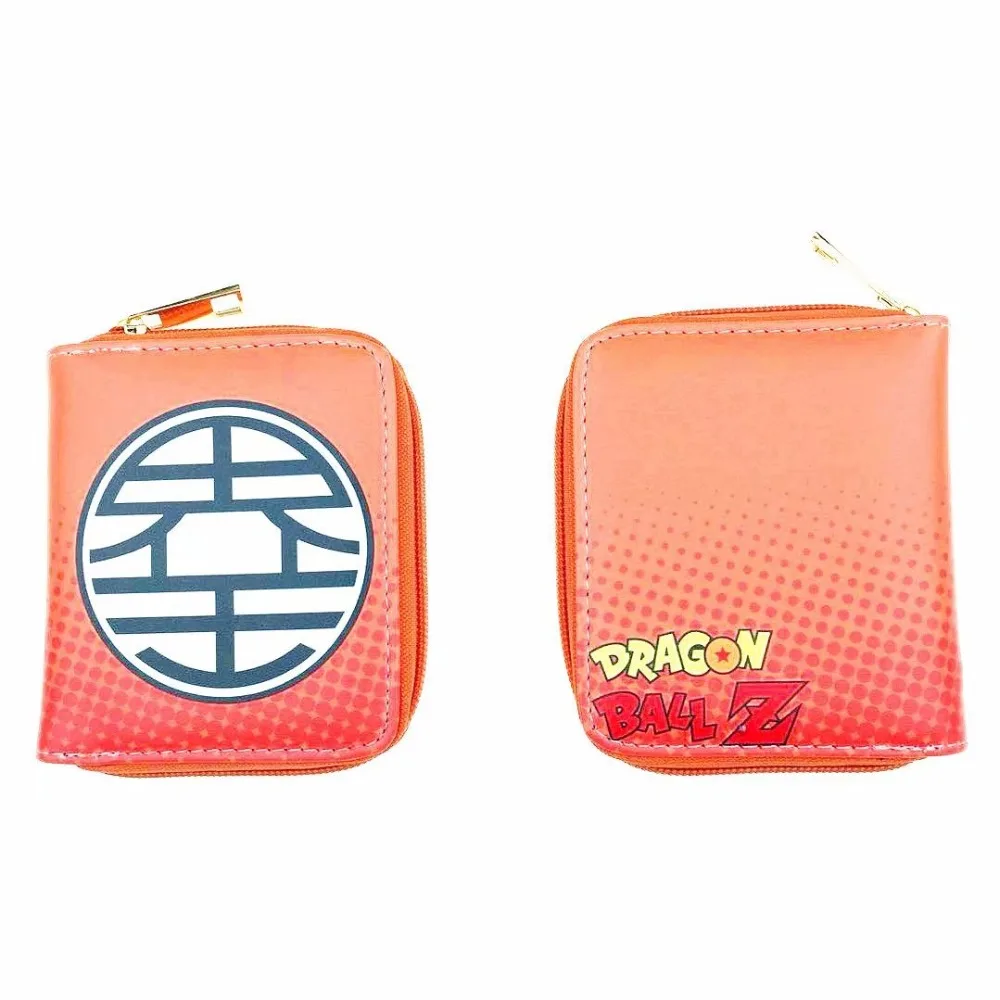 Аниме Dragon Ball Z кожаный кошелек на молнии карты органайзер для монетницы кошельки подарки дети милый мультфильм мини кошелек