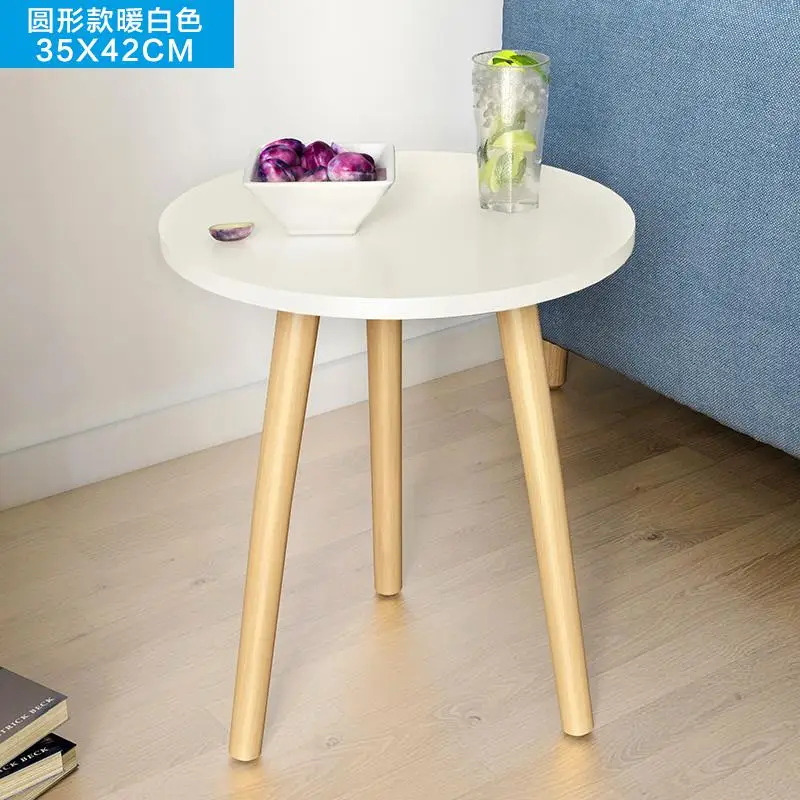 Скандинавский журнальный столик для гостиной, современный минималистичный чайный столик из твердой древесины, многофункциональный чайный столик - Цвет: Style 4