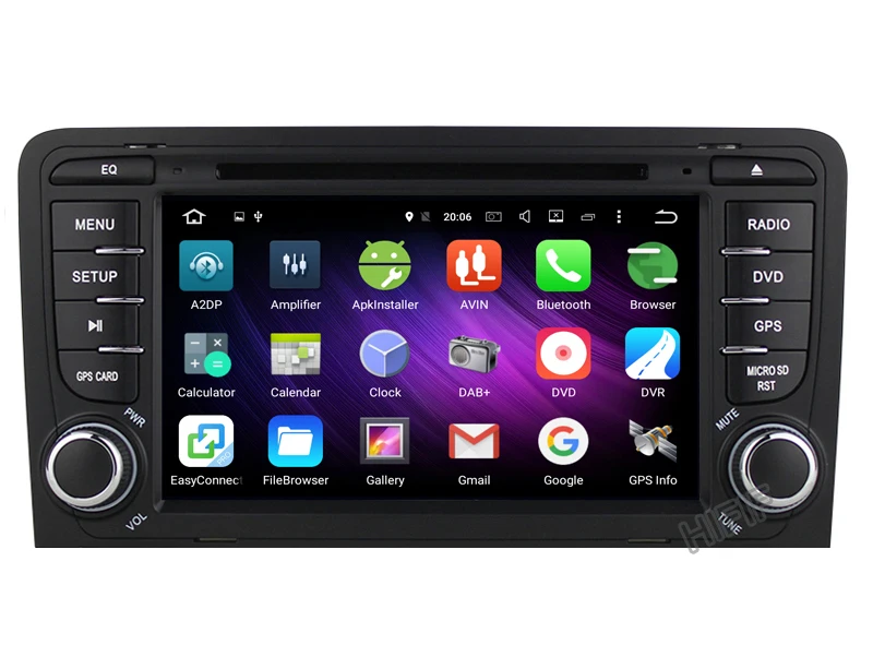 Sale 2 GB RAM Android 7.1.2 Car DVD Radio Player for AUDI A3 2002-2011 S3 RS3 with WiFi Bluetooth GPS Navigation Stereo 2