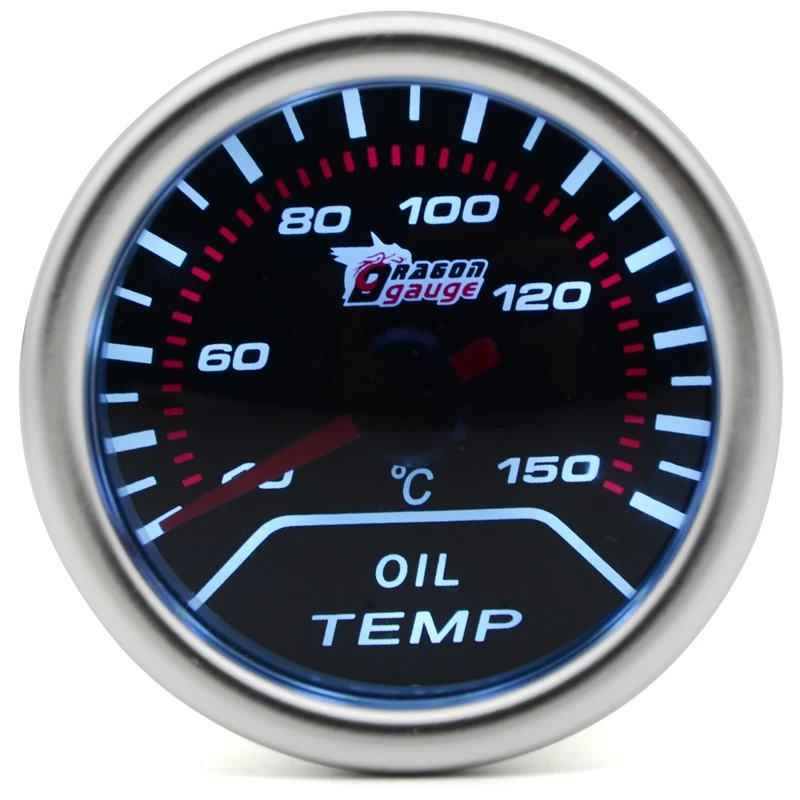 

2" 52MM Universal Oil temp Car Gauge 40-150 C Degree Meter Auto White LED
