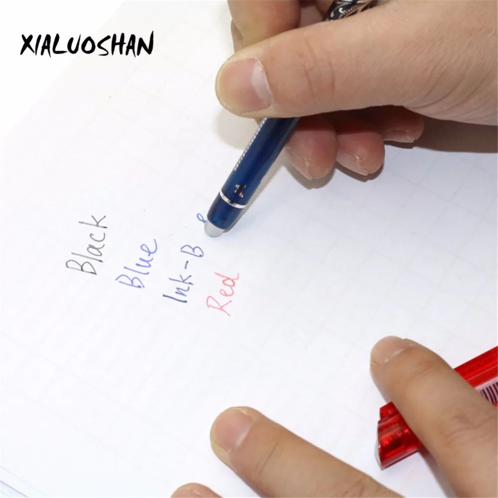 1 ручка стираемая шариковая ручка 0,5 мм пополнение красный/синий/чернильный синий/черный Волшебная гелевая ручка для письма Студенческие любимые принадлежности