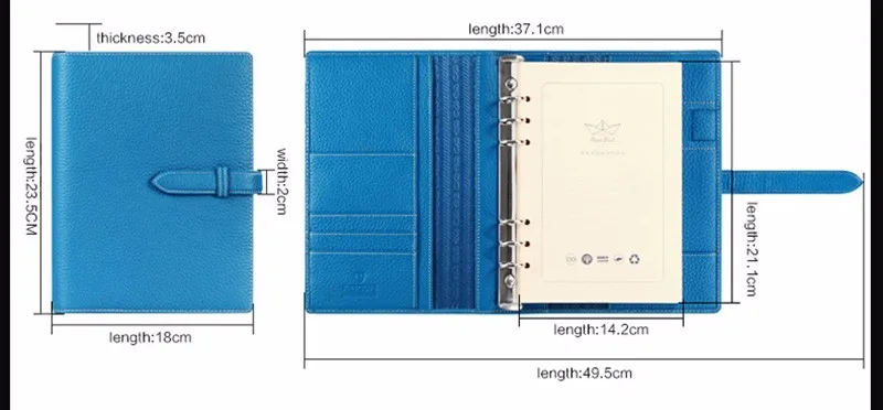 Lichee notebook Logo DIY на заказ из натуральной кожи A5 блокноты для записей вкладыш лидер связующее кольцо мешочек для деловой планировщик дневник