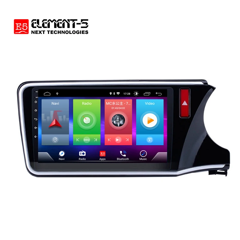Perfect Full Touch Screen Car Android 8.1 Radio Player For Honda CITY Greiz Gienia RHD 15-18 GPS Navigation Video Multimedia Bluetooth 1