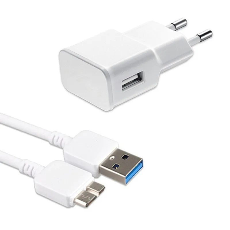 

Travel Plug USB charger Micro USB 3.0 Cable Data Sync Cables for Samsung Galaxy S5 i9600 SM-G900H Note 3 N9006 N9005 N900 N9009