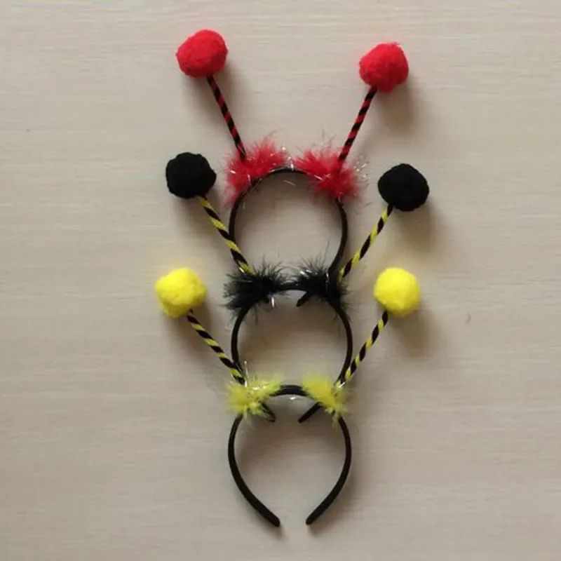 Bee Ladybug Headband Kids Children Performance Antenna Hairband Headwear Party Favor Hair Halloween Christmas|hair accessories|headband kidsladybug