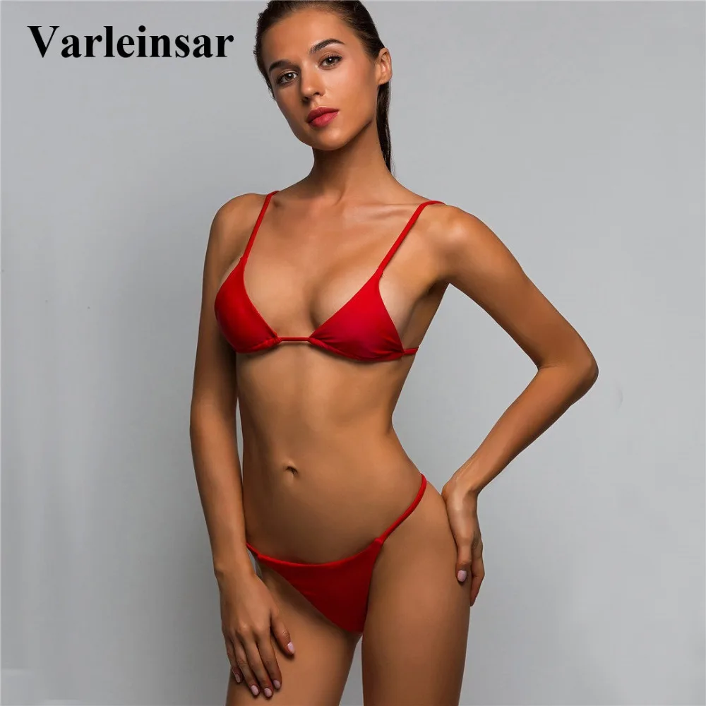 5 Colors Tiny String 2019 Bikini Women Swimwear Female -8238