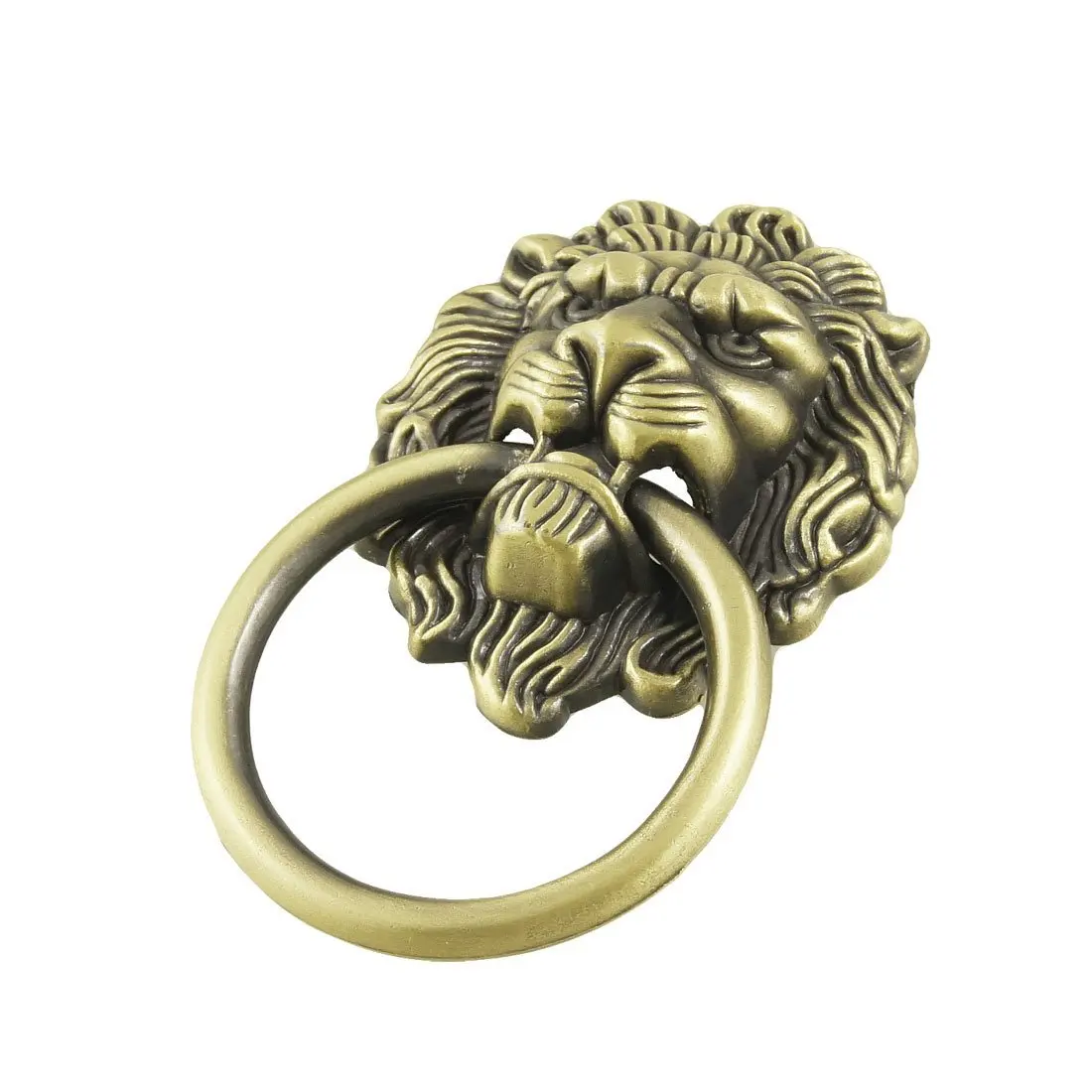 Antique Style Bronze Lion Head Design Drawer Ring Pull Handle Knob | Обустройство дома