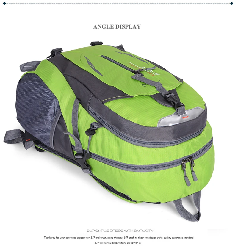 40L Waterproof Durable Outdoor Climbing Backpack Women&Men Hiking Athletic Sport Travel Backpack High Quality Rucksack (14)