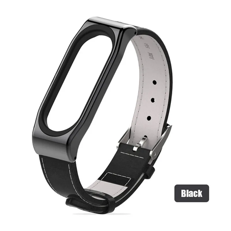 Ремешок из натуральной кожи для Xiaomi Mi band 3/4 без винтов|Смарт-аксессуары| |