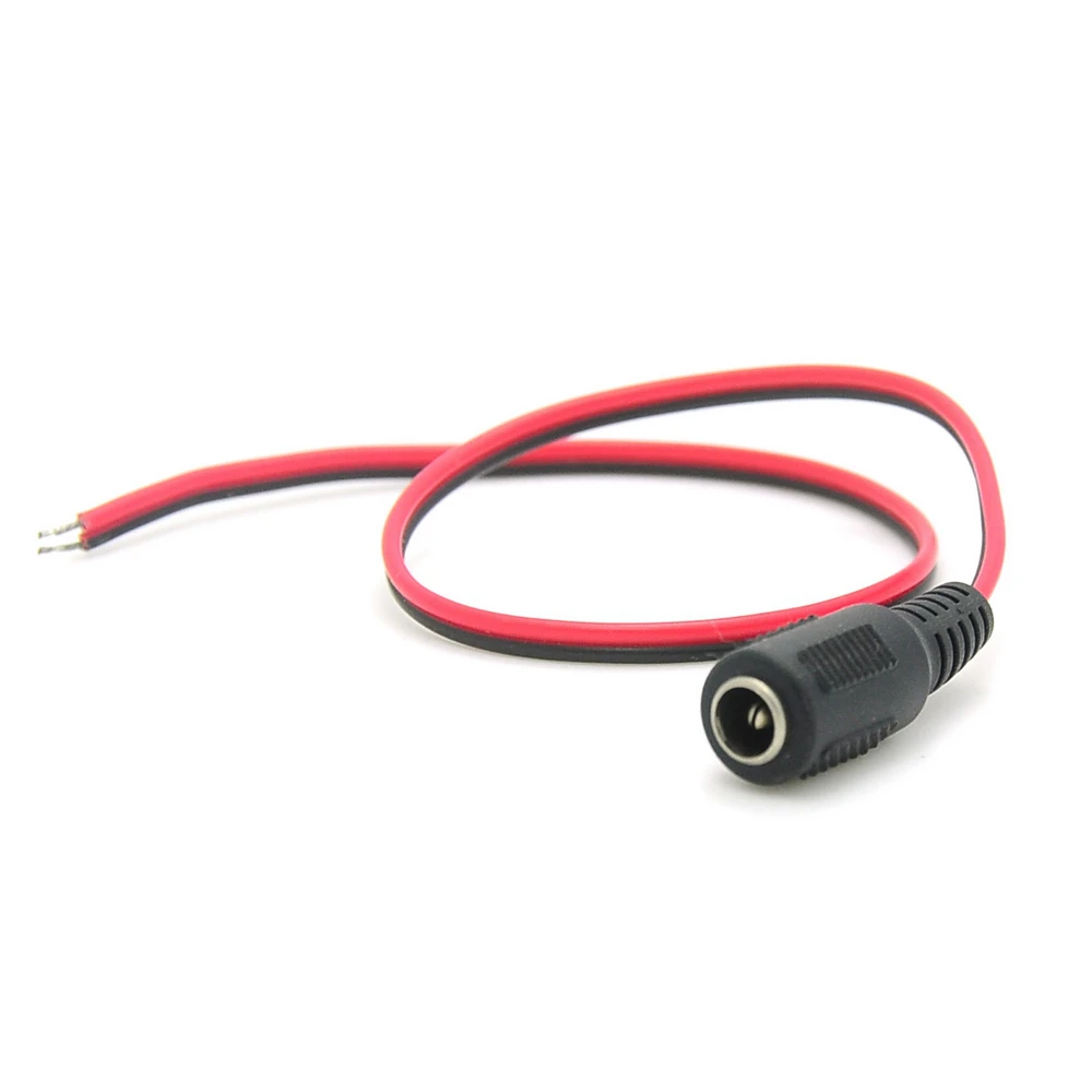 

DC Power 2.1*5.5mm Female Connector DC Cable Pigtail Plug Adapter 12V/24V