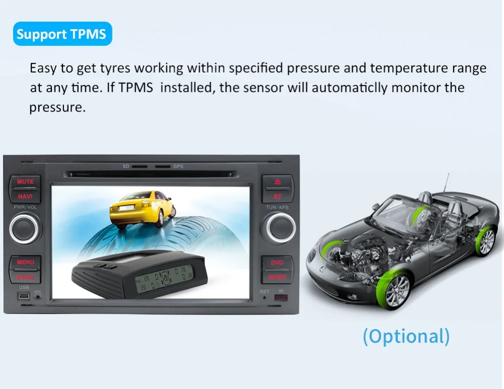 Perfect Octa Cores 2 din car radio cassette player Android 9.0 For Ford Focus 2 Mondeo S C Max Fiesta Galaxy Connect With Camera,Canbus 25