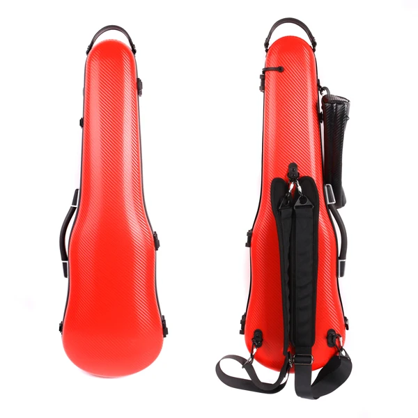 

Yinfente Red/Black/White 4/4 Violin Hard Case Carbon Composite High strength