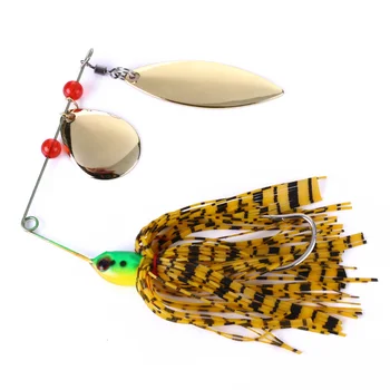 

HENGJIA 1pcs spinner bait 18G metal lure hard fishing lure Spinner Lure Spinnerbait Pike swivel Fish tackle wobbler