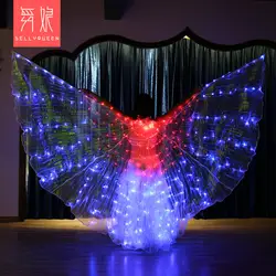 Новые крылья для танца живота ISIS светодио дный Buterfly Wings Professional Belly Dance Аксессуары для сценического выступления Prop Wings светодио дный