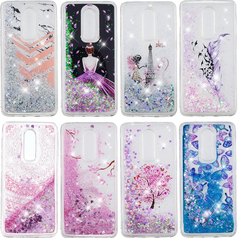 

Luxury Glitter Liquid Sand Quicksand Phone Soft TPU Silicone Case Cover Shell Coque Fundas Capa Papa for Oneplus 6 1+6 Cases