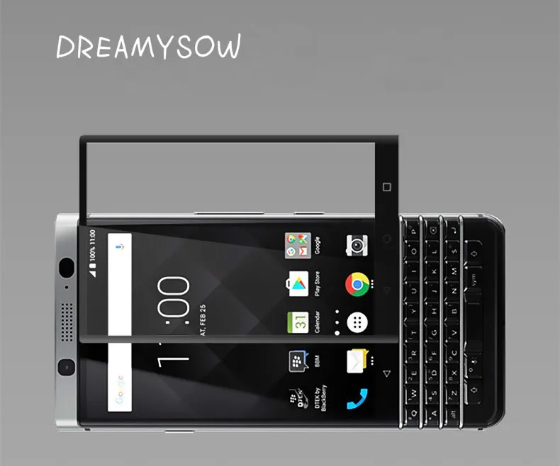 

Dreamysow Full Cover 2.5D Tempered glass For Blackberry keytwo key2 Screen Protection Film Protector 9H 0.26mm Glass Film