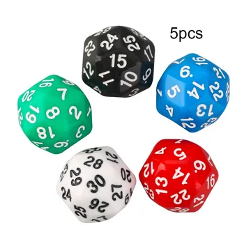 

Dropship Printing 5 Pcs Dices 30-face Figure Dices Kindergarten Game Teaching Supplies Entertainment Product
